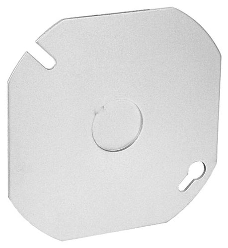 Southwire 4 Octagon Flat Blank Cover W/ 1/2 Knockout