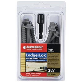 Ledgerlok Wood Screws, 3-5/8-In., 12-Pk.