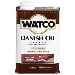 Danish Oil Wood Finish, Medium Walnut, 1-Qt.