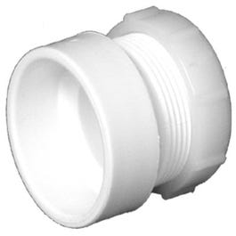 Female Trap Adapter, DWV PVC, H x SJ, White, 1.5 x 1.5-In.