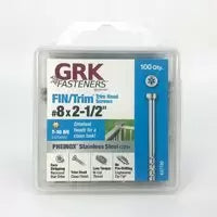 GRK Fasteners Pheinox 305 Stainless Steel FIN/TRIM Finishing Trim Head Screw #8 x 2-1/2 in.