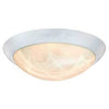 LED Light, Flush Mount, White/White Lens, 1100 Lumens, 5-Watt, 11-In.