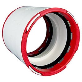 Schedule 40 DWV PVC Pipe Fitting, Hub Coupling, 1.5 x 1.5-In.