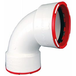 Schedule 40 DWV PVC Pipe Fitting, 90-Degree Elbow, 1.5-In.