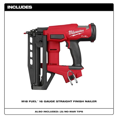 Milwaukee M18 FUEL™ 16 Gauge Straight Finish Nailer