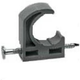 Pipe Hanger Half Clamps, Plastic, 12-Pk., .5-In.