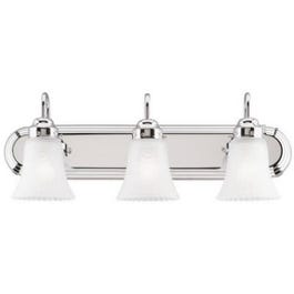 3-Light Wall Mount Chrome Light Fixture