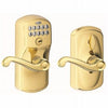 Plymouth Brass Keypad Entry Lockset With Flex Lock