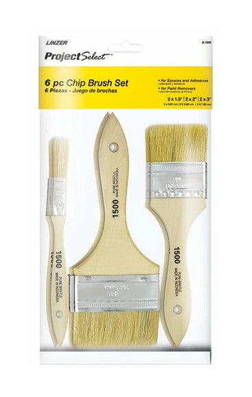 Linzer 6-Piece Chip Brush Set