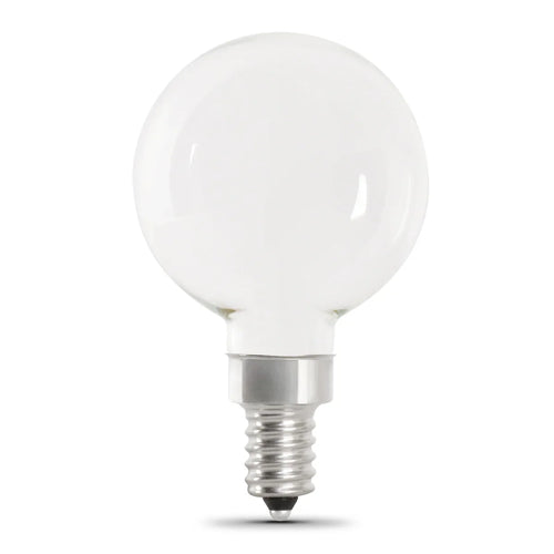 Feit Electric 5.5W (60W Replacement) Soft White (2700K) G16 1/2 (E12 Base) Frost Filament LED Bulb