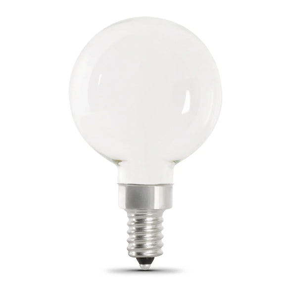 Feit Electric 5.5W (60W Replacement) Soft White (2700K) G16 1/2 (E12 Base) Frost Filament LED Bulb