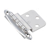 Amerock Polished Chromium 3/8 In. Non Self-Closing Inset Hinge, (2-Pack)