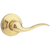 Kwikset Signature Series Polished Brass Tustin Passage Door Lever