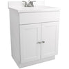 Design House White 30 In. W x 31-1/2 In. H x 18 In. D Combo Vanity with Cultured Marble Top