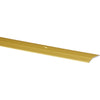 M-D Satin Brass Fluted 1-3/8 In. x 3 Ft. Aluminum Carpet Trim Bar, Wide