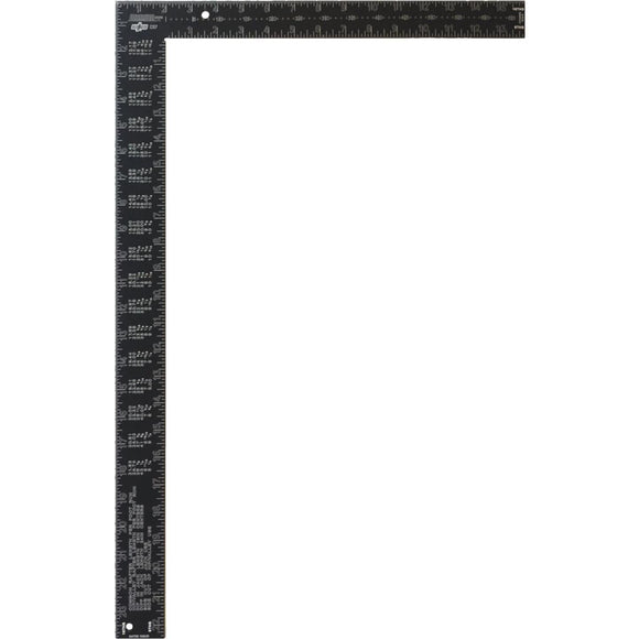 Johnson Level 16 In. x 24 In. Black Aluminum Big J Pro Carpenter's Square