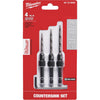 Milwaukee 3-Piece Countersink Bit Set