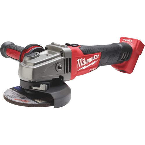 Milwaukee M18 FUEL 18 Volt Lithium-Ion Brushless 4-1/2 In. - 5 in. Cordless Angle Grinder, Slide Switch Lock-On (Bare Tool)