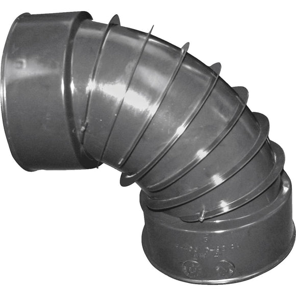 Advanced Basement 4 In. 90 deg Plastic Corrugated Elbow