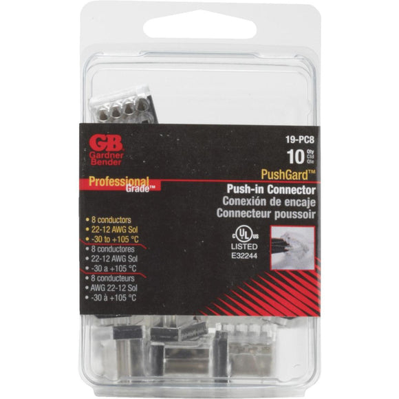 Gardner Bender PushGard 8-Port 600V Push-In Connector (10-Pack)