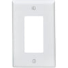 Leviton Mid-Way 1-Gang Smooth Plastic Rocker Decorator Wall Plate, White