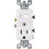 Leviton White 15A Heavy-Duty Switch & Outlet