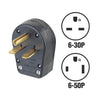 Leviton 30A/50A 250V 3-Wire 2-Pole Dual Power Plug