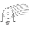 Prime-Line Screen Retainer Vinyl Spline .25 Round 25' per roll