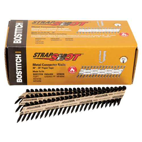 Bostitch 1,000-Qty. 1-1/2 X .131 35° Strapshot™ Paper Collated Metal Connector Nails