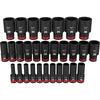 29PC SHOCKWAVE™ Impact Duty™ 1/2 Drive Metric Deep 6 Point Socket Set