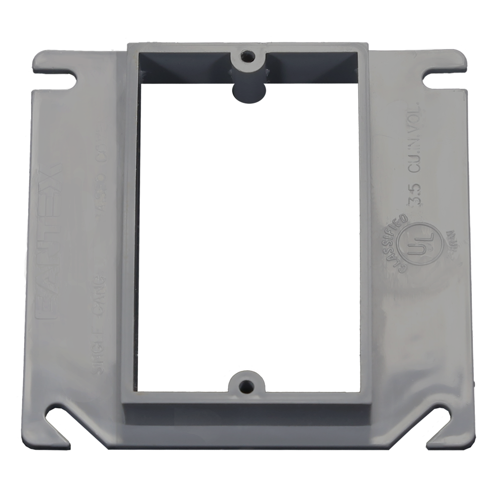 CANTEX 1-Gang 1/2 in. Rise EZ BOX Electrical Box Cover Riser ...