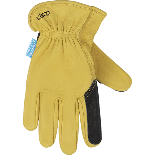 Kinco Hydroflector™ Water-Resistant Premium Grain Buffalo Driver With Double-Palm Glove