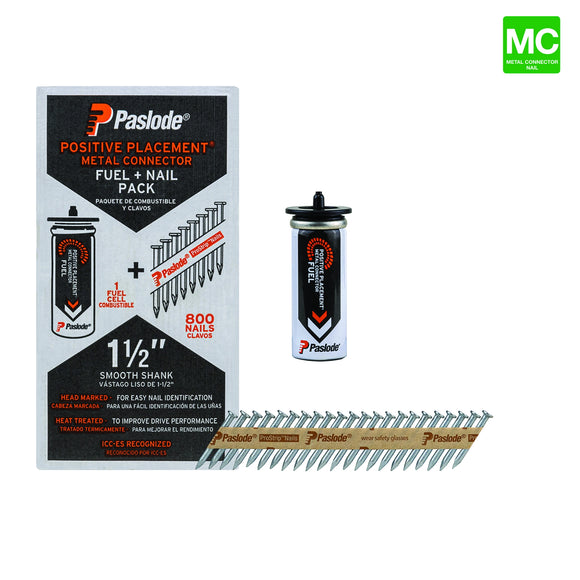 Paslode Positive Placement Metal Connector Fuel + Nail Pack